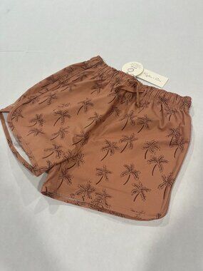 Boy - 6-12M & 6-7Y - NWT Rylee + Cru Swim Trunk in Palms